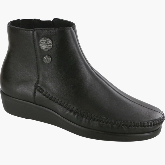 SAS jade Black Leather boots main image 6